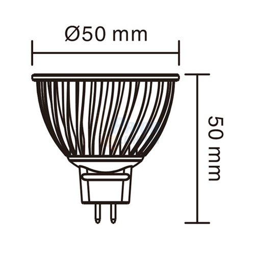 9w led mr16 dimmable 500lm .jpg