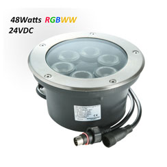 Waterproof LED Underground Light 24VDC RGBW 48W