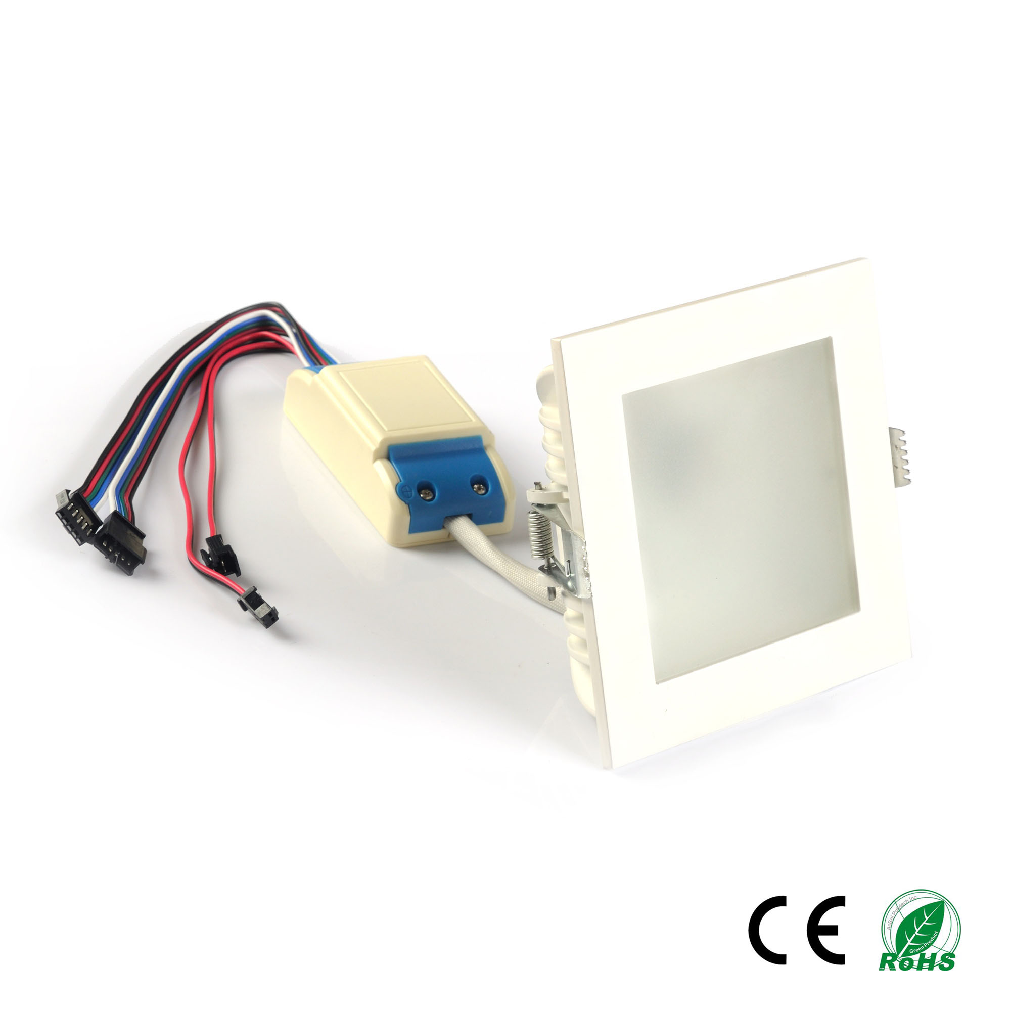 6*8W Square RGBW 4in1 LED downlight with frosted