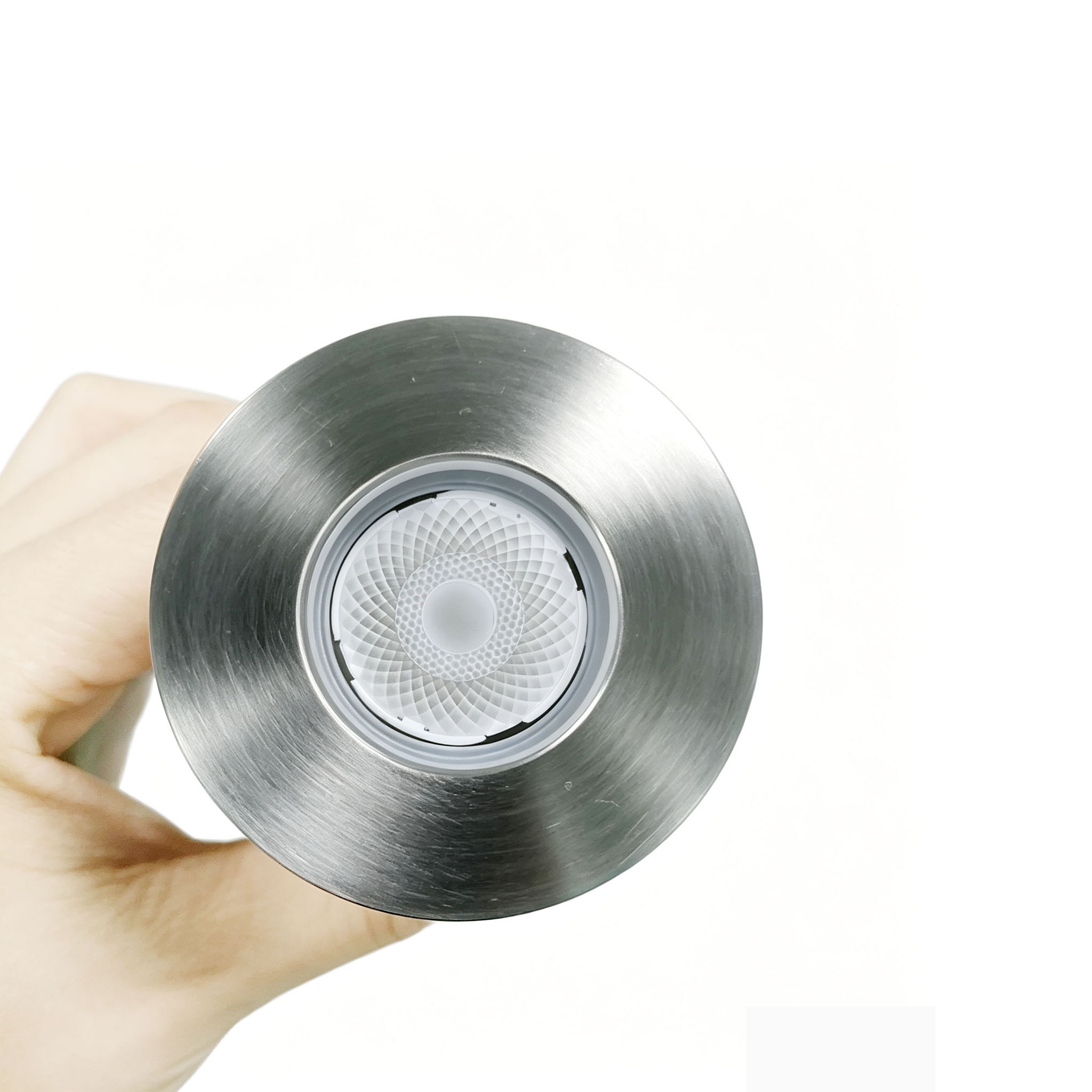 3W Cree Round B2AR0102 Warm White SUS304 SUS316 Stainless Steel Ring LED Inground Light